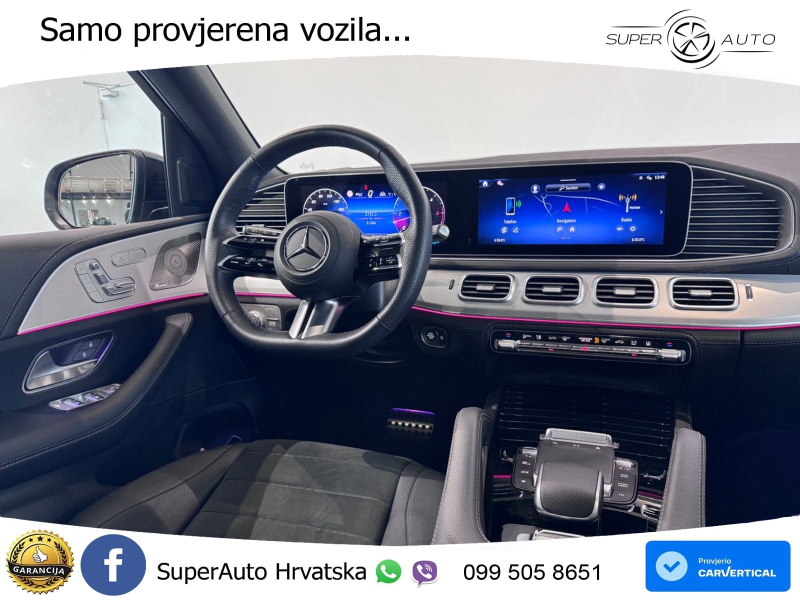 Mercedes GLE 450d (367 KS) EQ Boost 4MATIC 9G-TRONIC AMG ZRAČNI+ACC+GR SJED+KAM+PANO