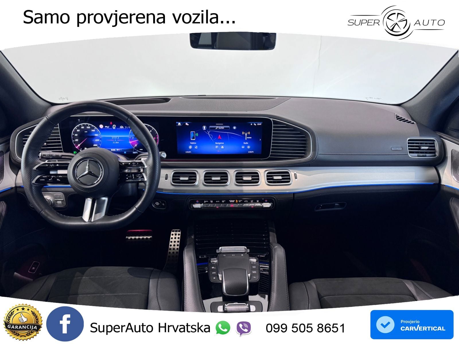 Mercedes GLE 450d (367 KS) EQ Boost 4MATIC 9G-TRONIC AMG ZRAČNI+ACC+GR SJED+KAM+PANO