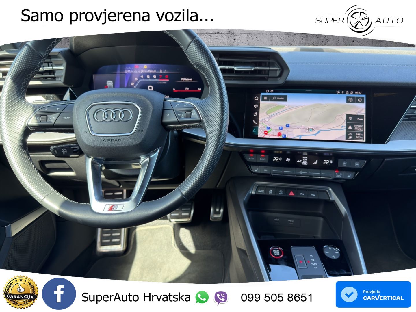 Audi S3 Limuzina 2.0 TFSI (310 KS) quattro S tronic MATRIX+GR SJED+KAM