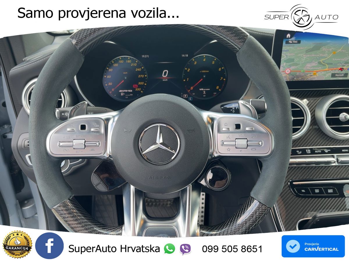 Mercedes GLC Coupe AMG 63 S V8 (510 KS) 4MATIC+ MCT ZRAČNI+ACC+4xGR SJED+360