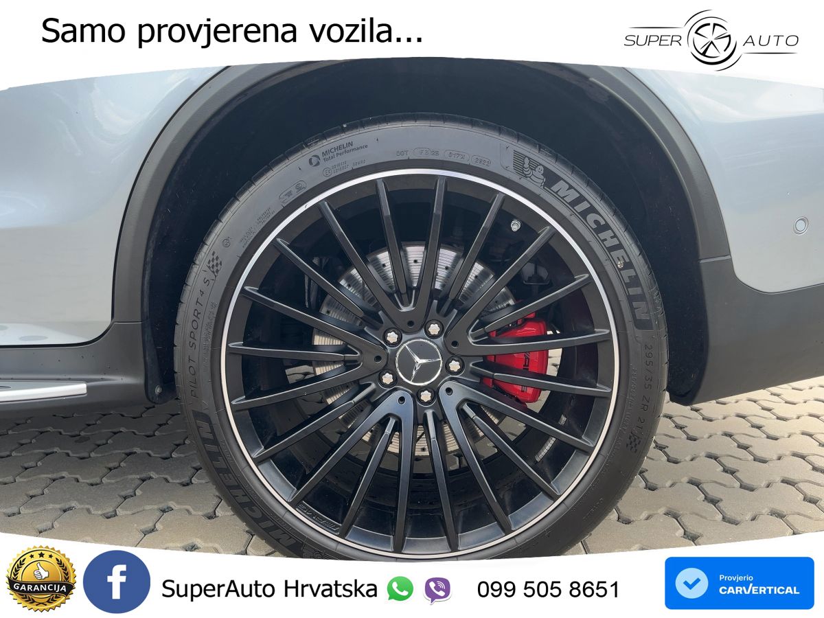 Mercedes GLC Coupe AMG 63 S V8 (510 KS) 4MATIC+ MCT ZRAČNI+ACC+4xGR SJED+360