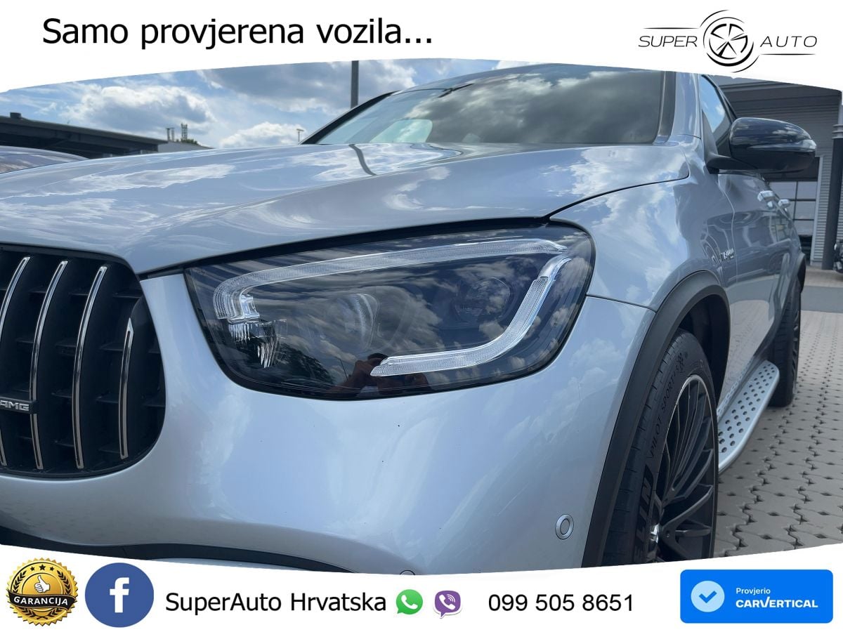 Mercedes GLC Coupe AMG 63 S V8 (510 KS) 4MATIC+ MCT ZRAČNI+ACC+4xGR SJED+360