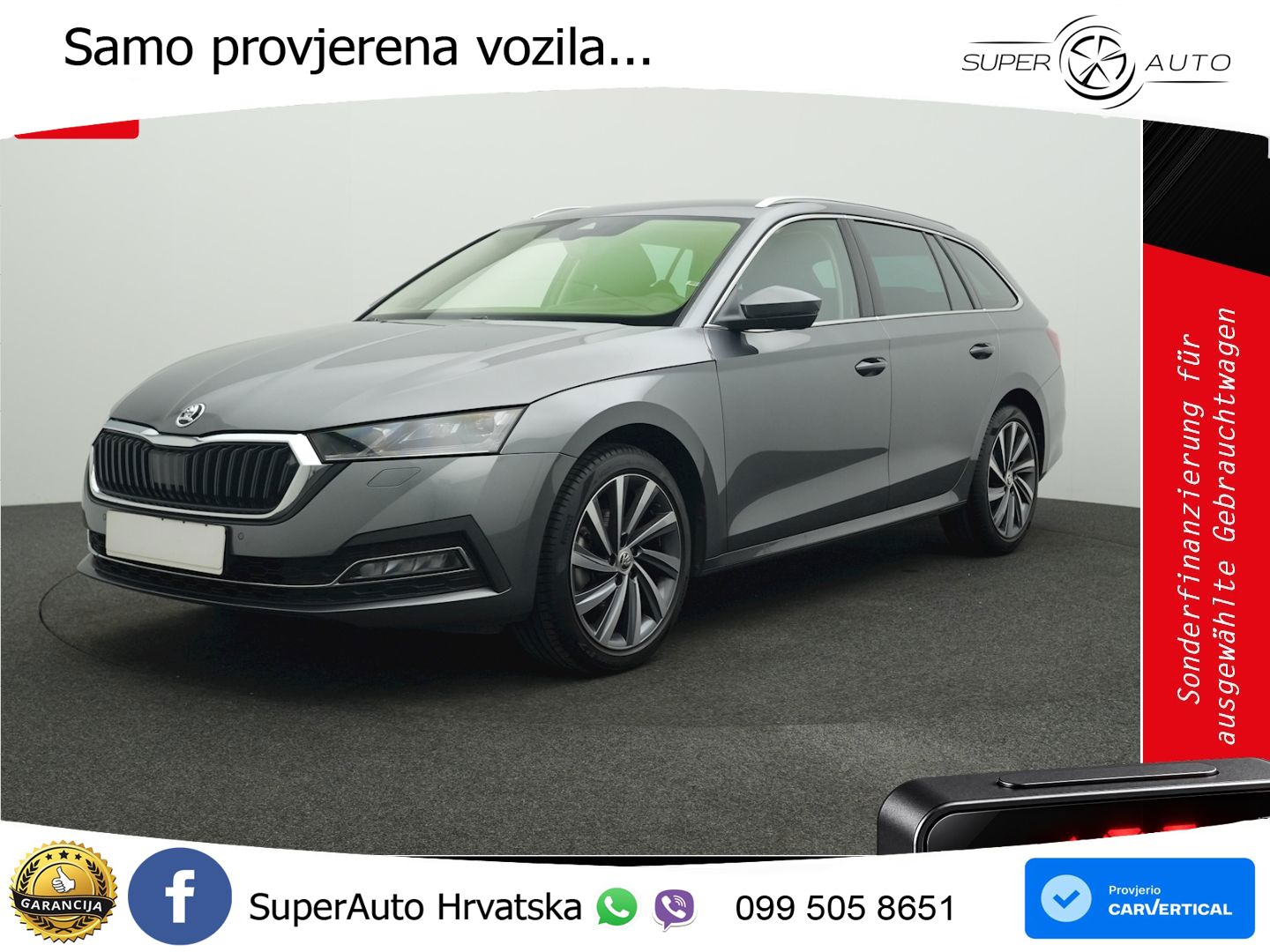 Škoda Octavia Combi 2.0 TDI (150 KS) DSG MATRIX+GR SJED+KAM