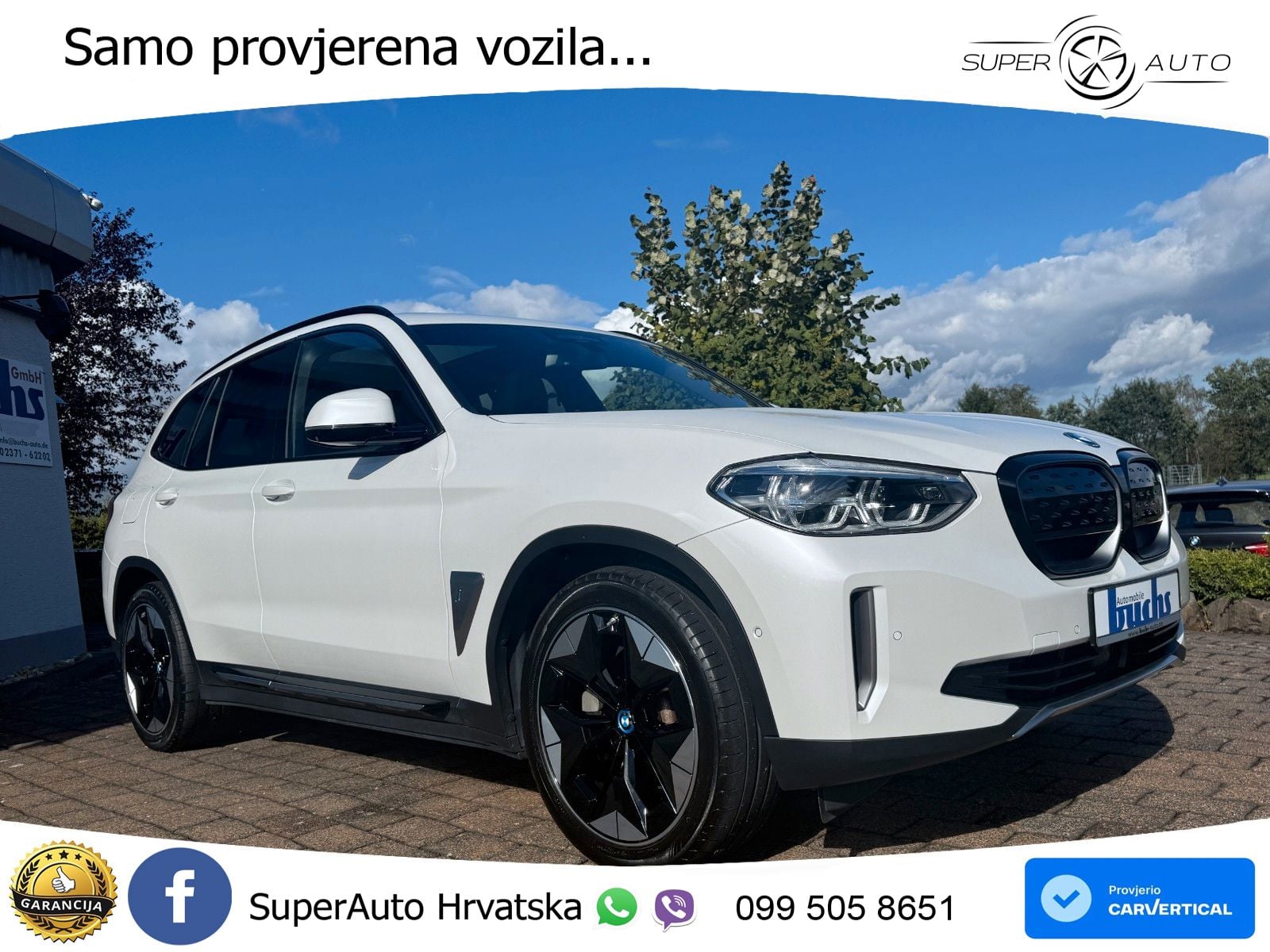 BMW iX3 80 kWh (286 KS) LED+GR SJED+ACC