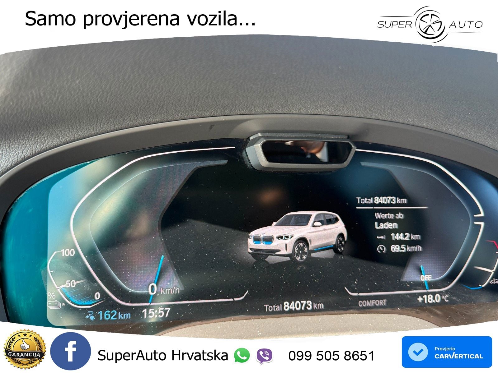 BMW iX3 80 kWh (286 KS) LED+GR SJED+ACC