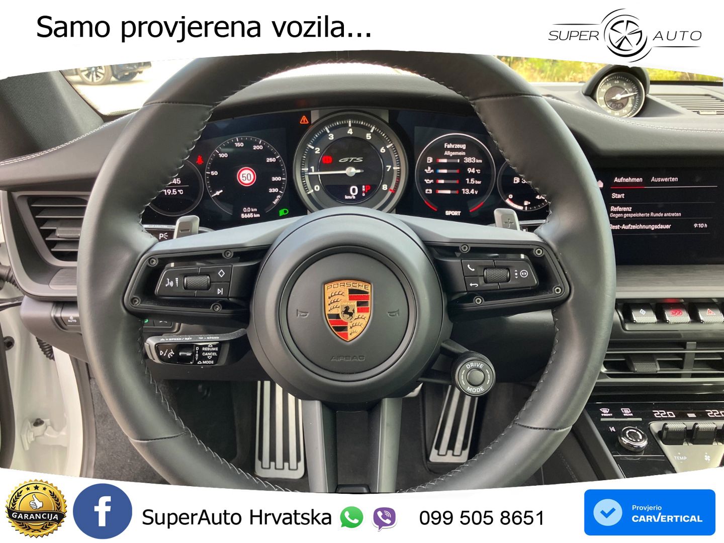 Porsche 911 Carrera 4 GTS 3.0 (480 KS) PDK LED+GR SJED+ACC