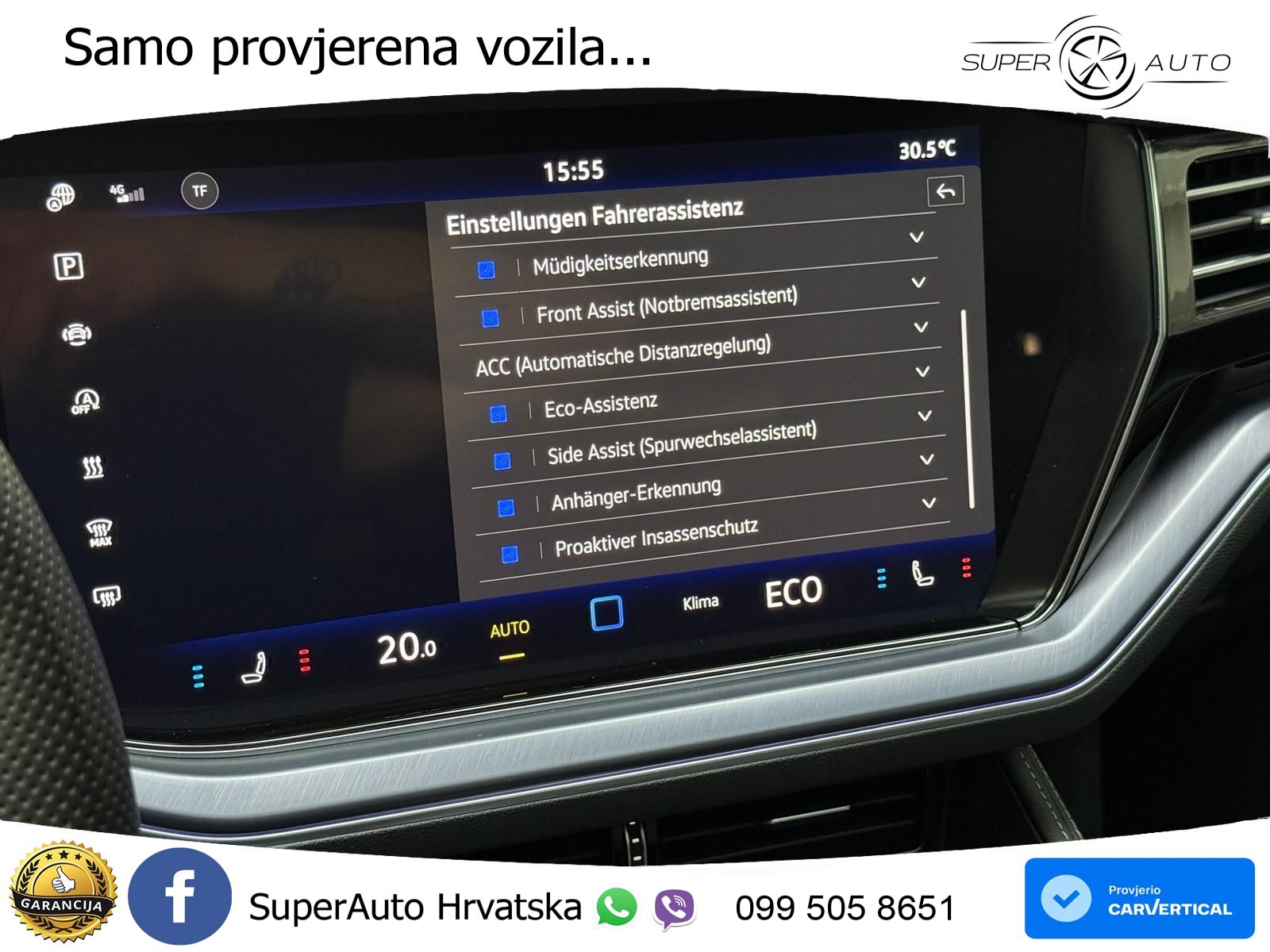 Volkswagen Touareg 3.0 V6 TDI (286 KS) 4MOTION Tiptronic R-Line ZRAČNI+ACC+GR SJED+KAM+PANO