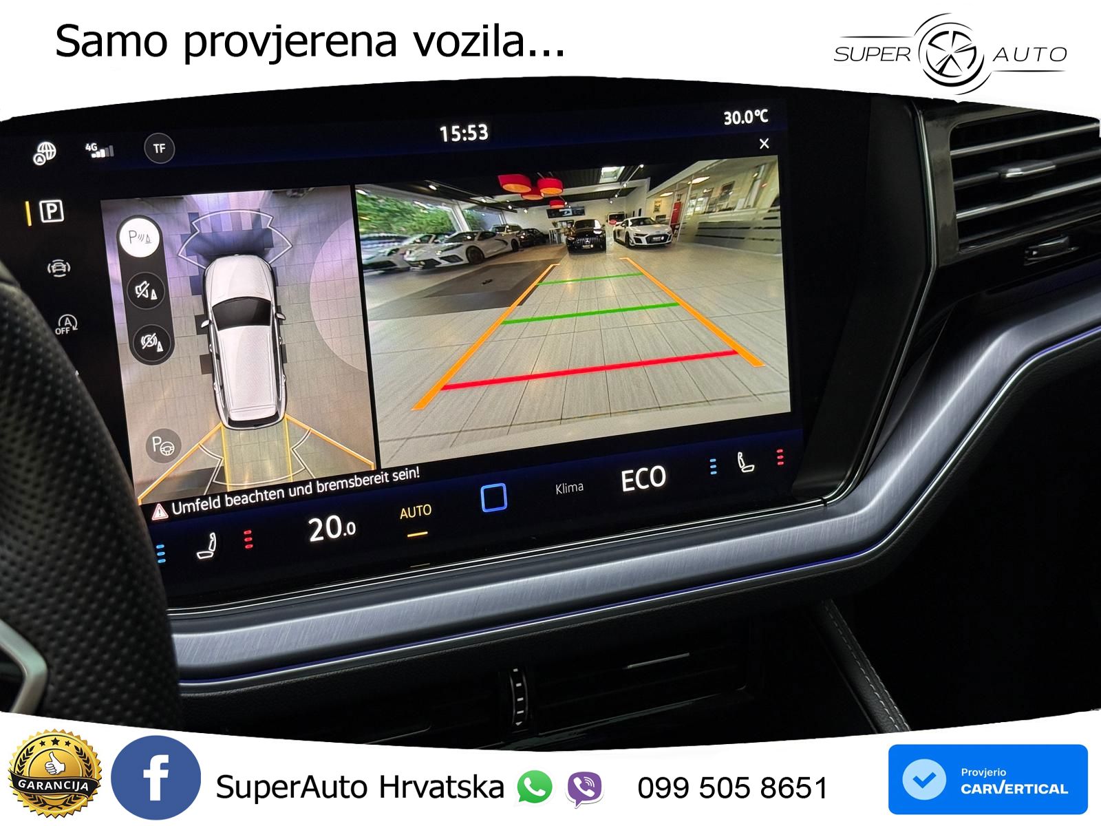 Volkswagen Touareg 3.0 V6 TDI (286 KS) 4MOTION Tiptronic R-Line ZRAČNI+ACC+GR SJED+KAM+PANO