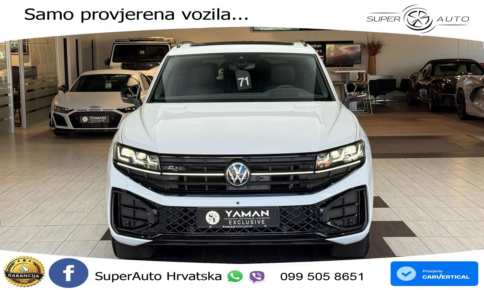 Volkswagen Touareg 3.0 V6 TDI (286 KS) 4MOTION Tiptronic R-Line ZRAČNI+ACC+GR SJED+KAM+PANO