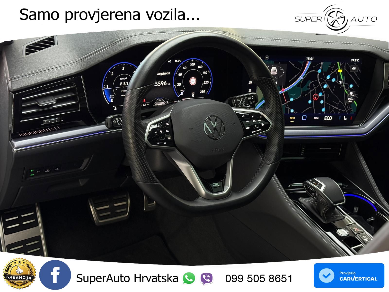 Volkswagen Touareg 3.0 V6 TDI (286 KS) 4MOTION Tiptronic R-Line ZRAČNI+ACC+GR SJED+KAM+PANO