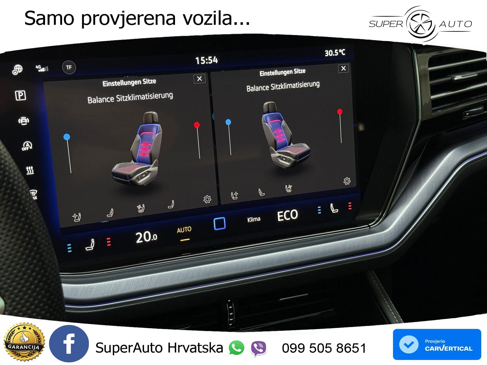 Volkswagen Touareg 3.0 V6 TDI (286 KS) 4MOTION Tiptronic R-Line ZRAČNI+ACC+GR SJED+KAM+PANO