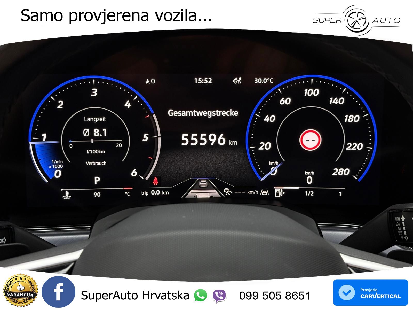 Volkswagen Touareg 3.0 V6 TDI (286 KS) 4MOTION Tiptronic R-Line ZRAČNI+ACC+GR SJED+KAM+PANO