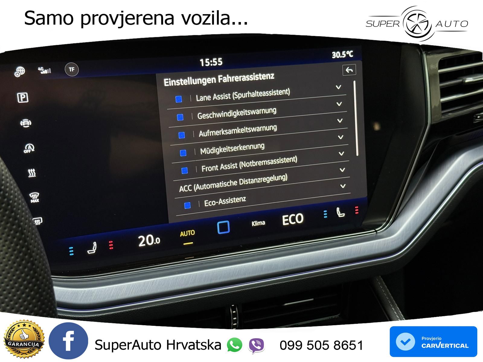 Volkswagen Touareg 3.0 V6 TDI (286 KS) 4MOTION Tiptronic R-Line ZRAČNI+ACC+GR SJED+KAM+PANO