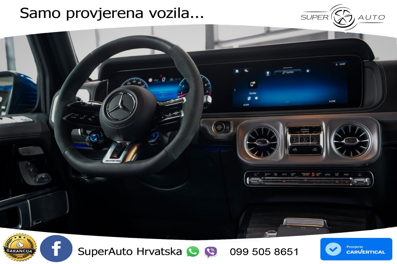 Mercedes AMG G 63 Long V8 (585 KS) 4MATIC 9G-TRONIC AMG SPEEDSHIFT TCT Superior LED+GR SJED+ACC