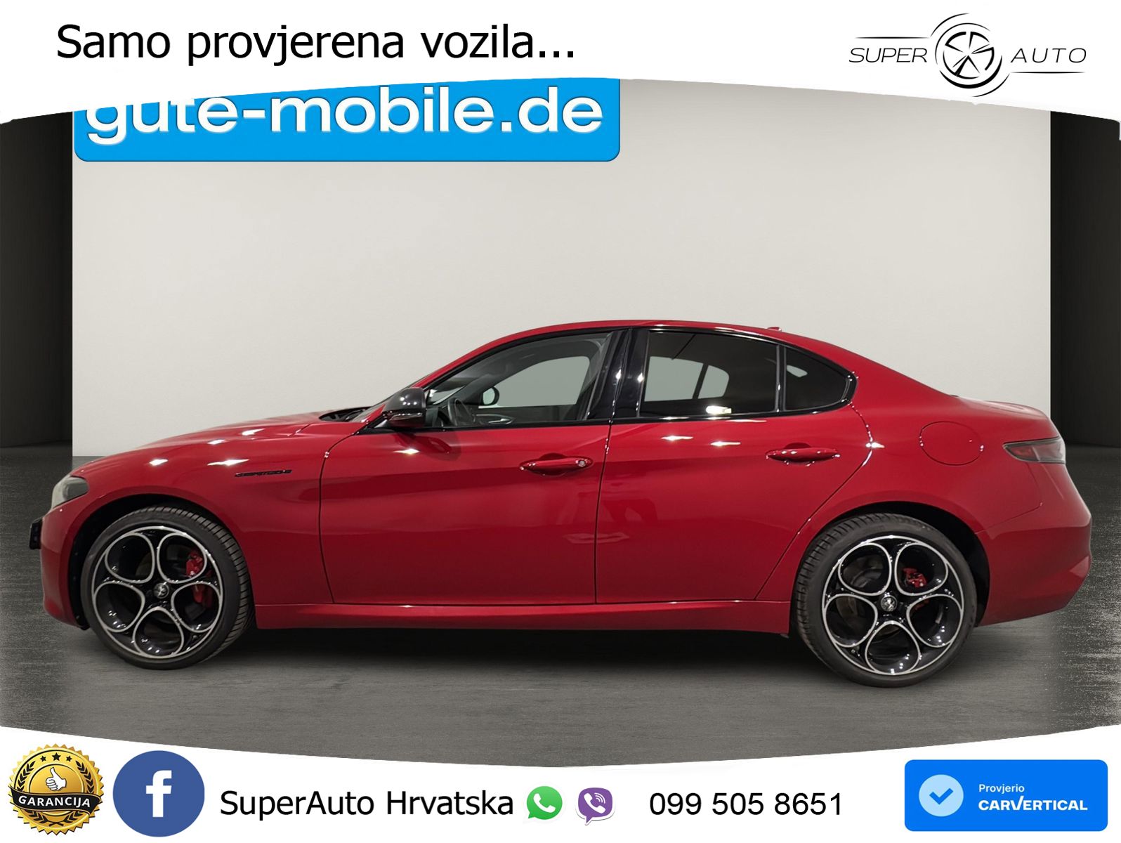 Alfa Romeo Giulia 2.0 Turbo (280 KS) Q4 Automatic LED+GR SJED+ACC