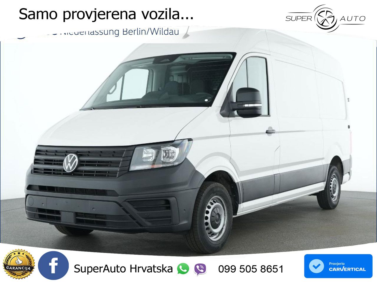 Volkswagen Crafter Kasten Mittel Vorb AHK Sitzhzg Navi RFK 140 KS