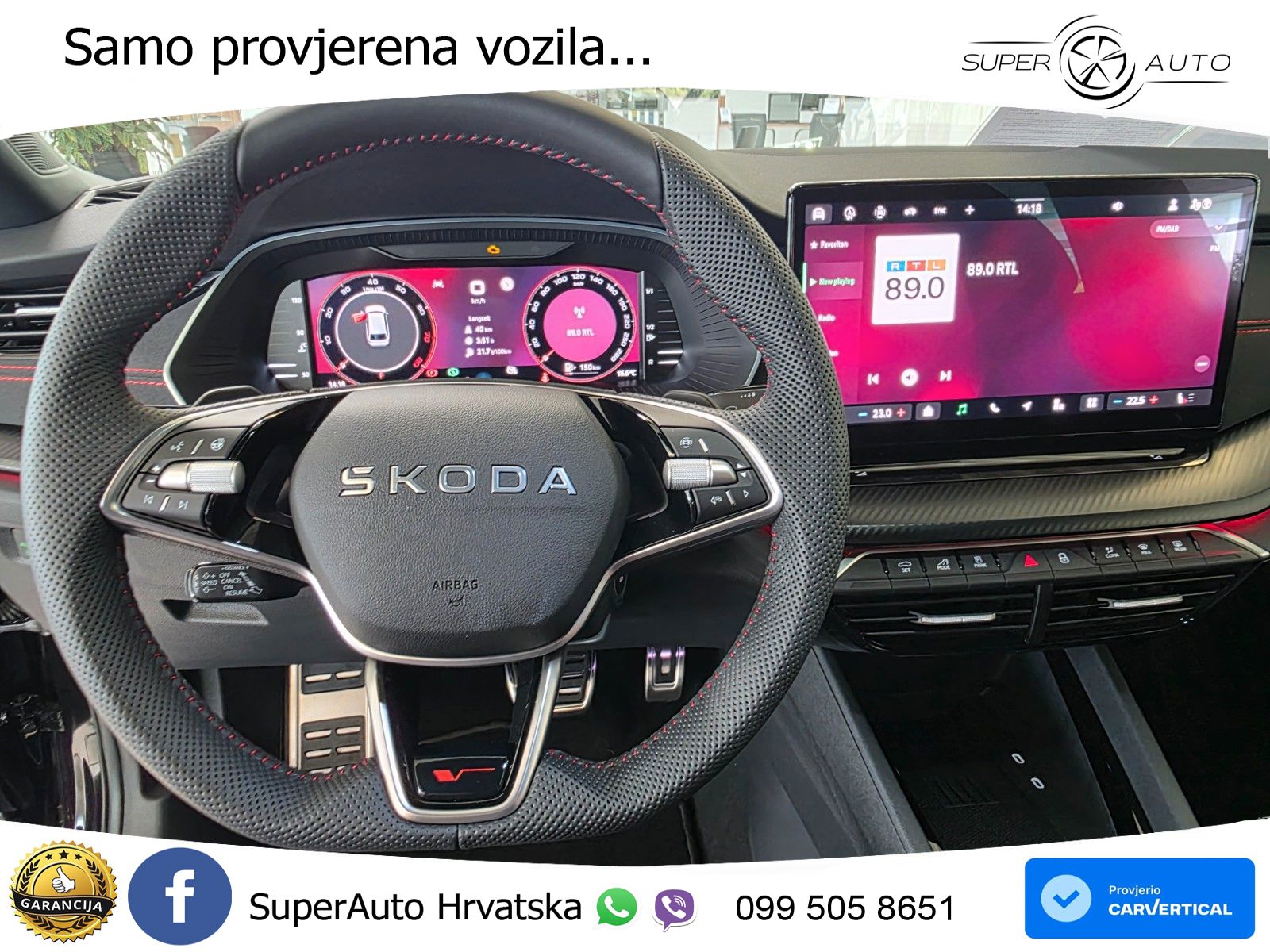 Škoda Octavia Combi RS 2.0 TSI (265 KS) DSG LED+GR SJED+ACC