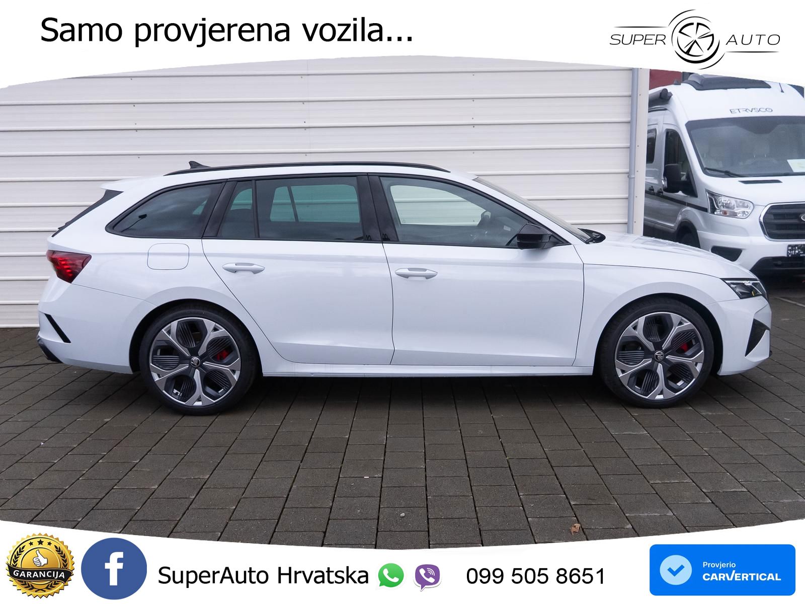Škoda Octavia Combi RS 2.0 TSI (265 KS) DSG LED+GR SJED+ACC