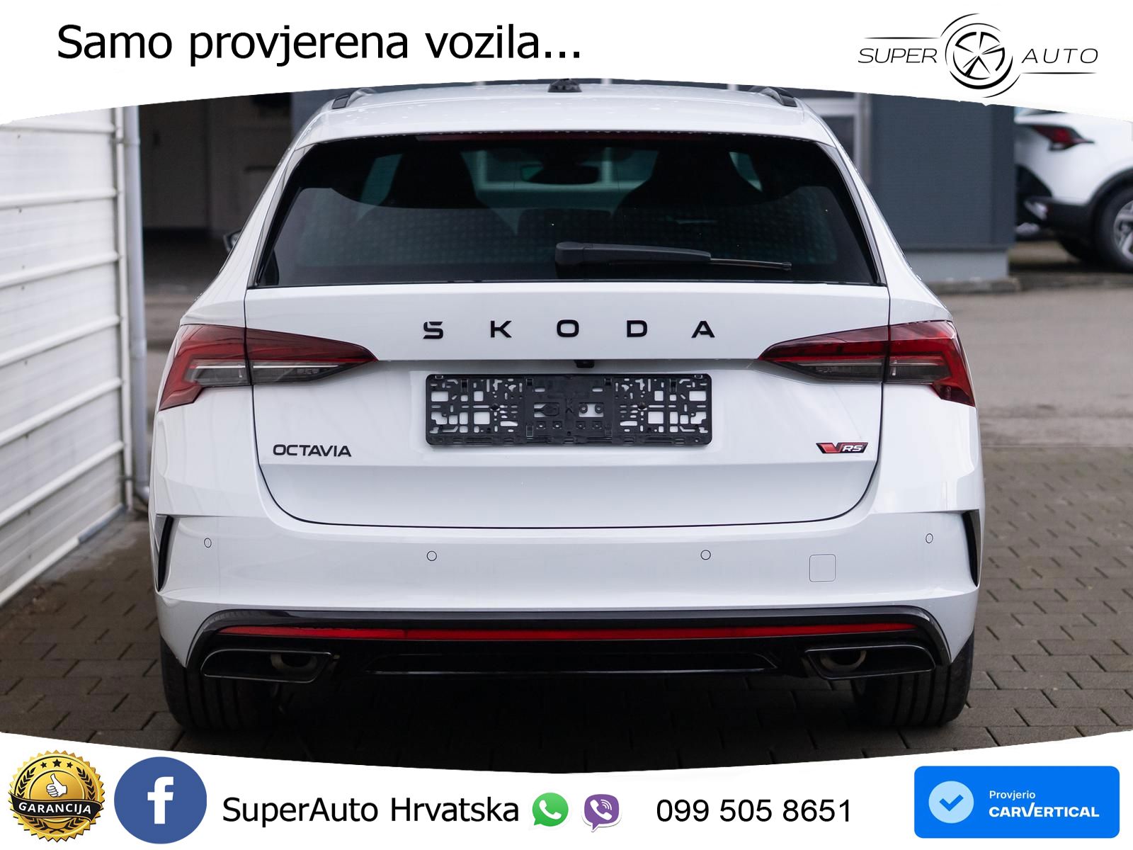 Škoda Octavia Combi RS 2.0 TSI (265 KS) DSG LED+GR SJED+ACC