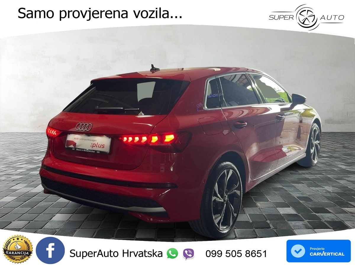 Audi A3 Sportback 30 TFSI (116 KS) Mild Hybrid S tronic advanced LED+GR SJED+ACC