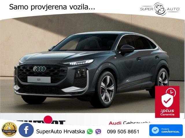 Audi Q3 Sportback 1.5 TFSI (150 KS) S tronic S line LED+GR SJED+ACC