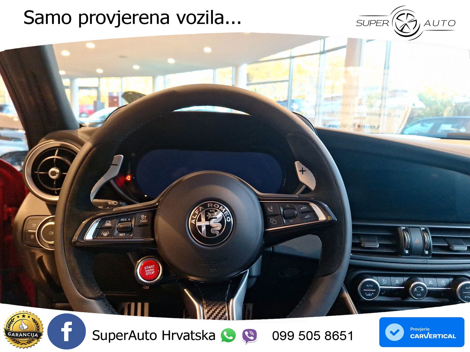 Alfa Romeo Giulia Quadrifoglio 2.9 V6 Bi-Turbo (520 KS) Automatic LED+GR SJED+ACC
