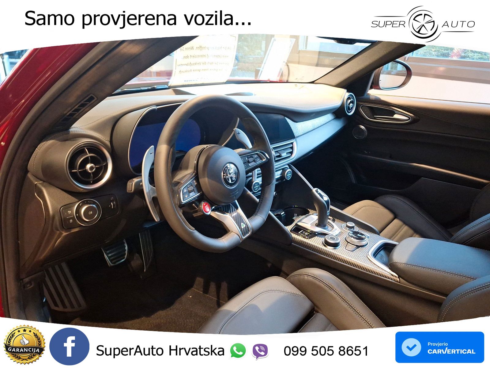 Alfa Romeo Giulia Quadrifoglio 2.9 V6 Bi-Turbo (520 KS) Automatic LED+GR SJED+ACC