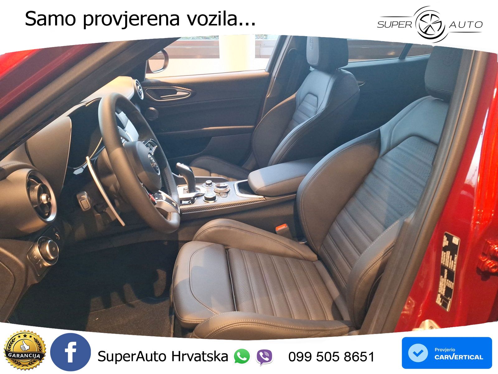 Alfa Romeo Giulia Quadrifoglio 2.9 V6 Bi-Turbo (520 KS) Automatic LED+GR SJED+ACC