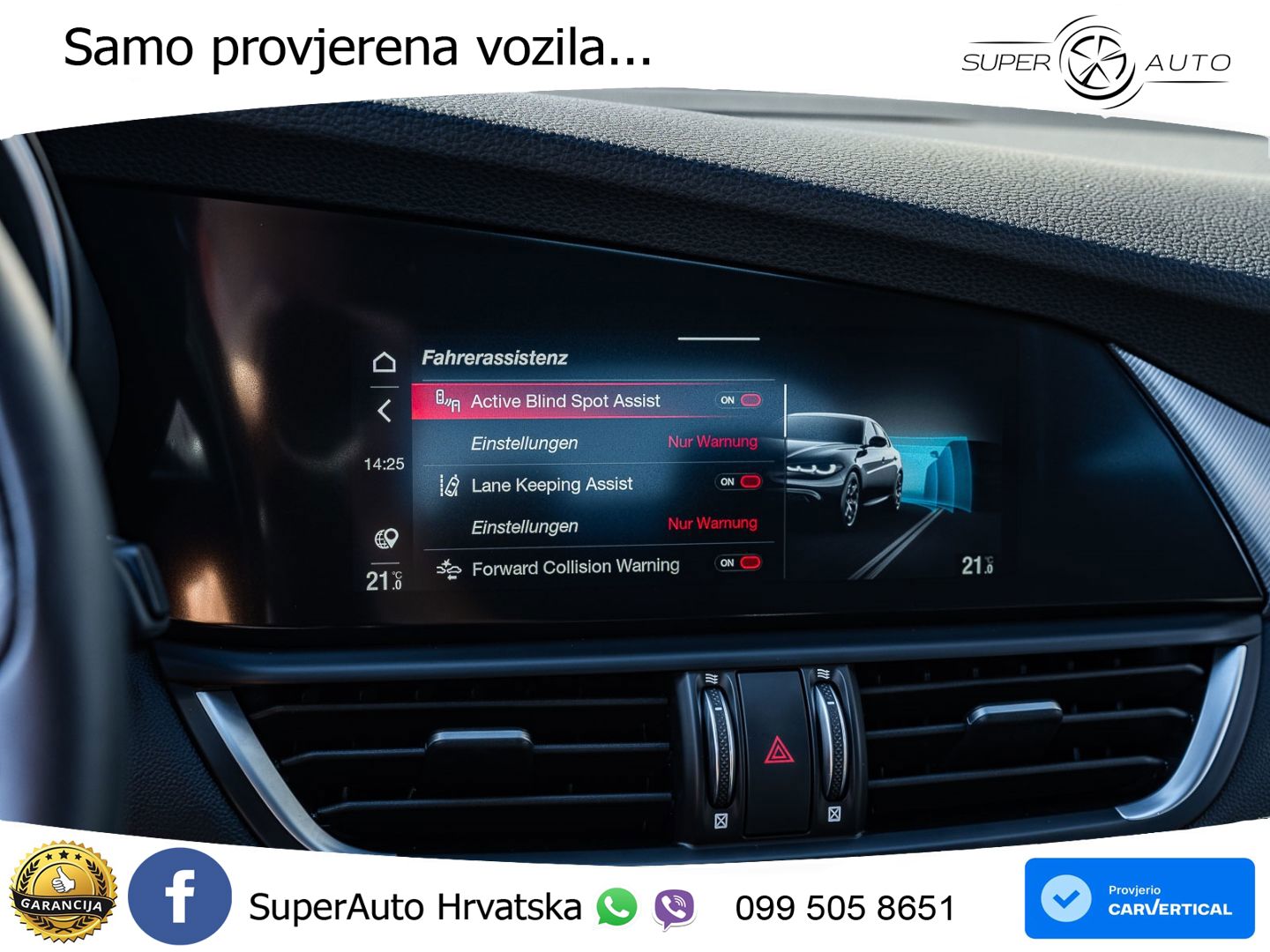 Alfa Romeo Giulia 2.0 Turbo (280 KS) Q4 Automatic LED+GR SJED+ACC