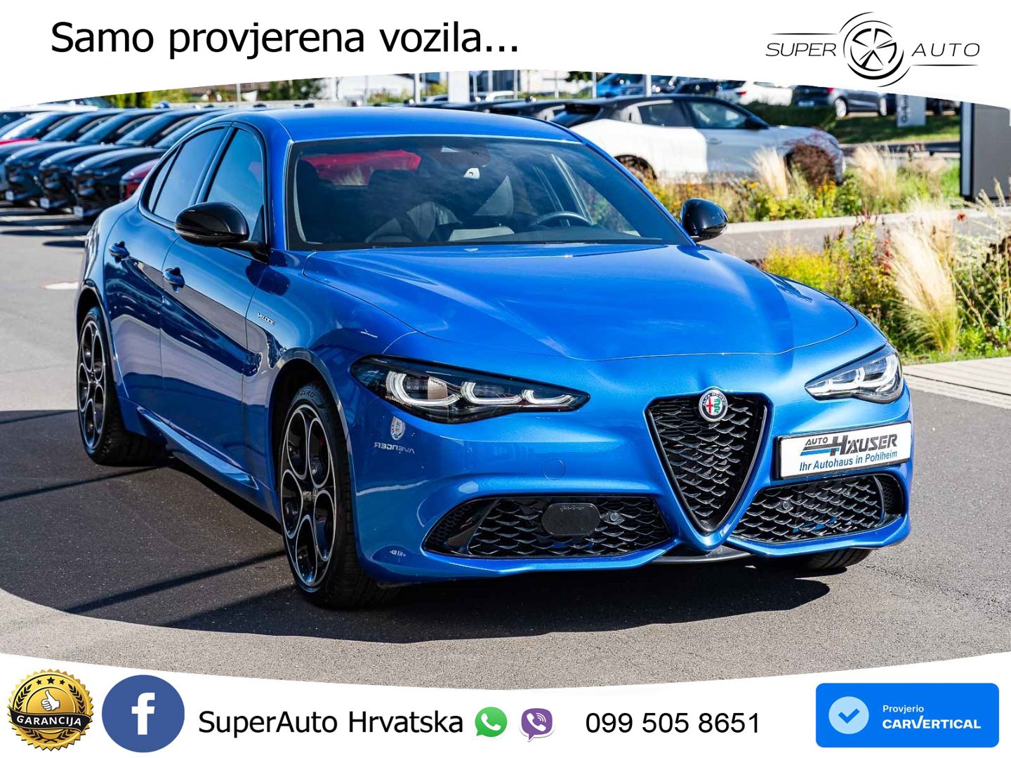 Alfa Romeo Giulia 2.0 Turbo (280 KS) Q4 Automatic LED+GR SJED+ACC
