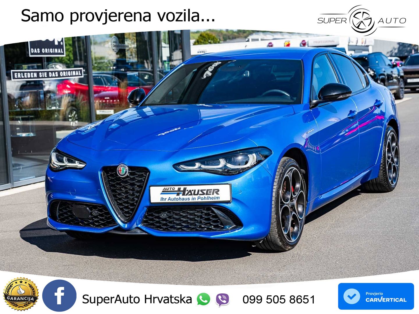 Alfa Romeo Giulia 2.0 Turbo (280 KS) Q4 Automatic LED+GR SJED+ACC