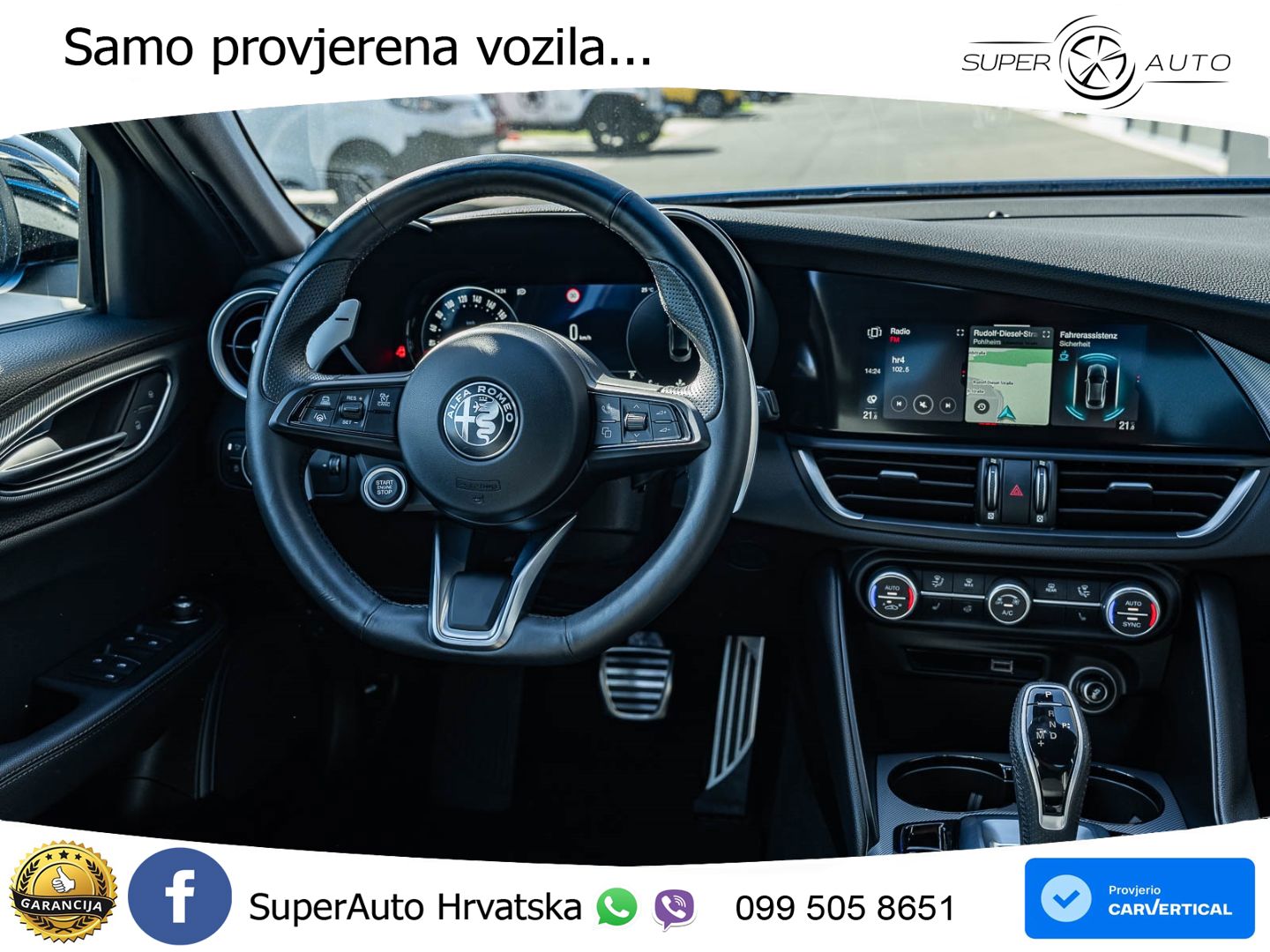 Alfa Romeo Giulia 2.0 Turbo (280 KS) Q4 Automatic LED+GR SJED+ACC