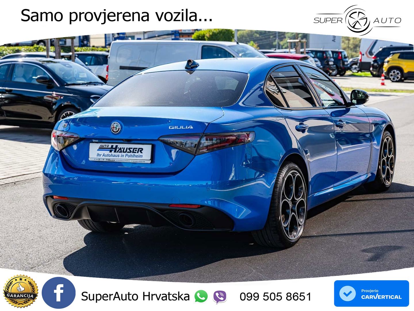 Alfa Romeo Giulia 2.0 Turbo (280 KS) Q4 Automatic LED+GR SJED+ACC