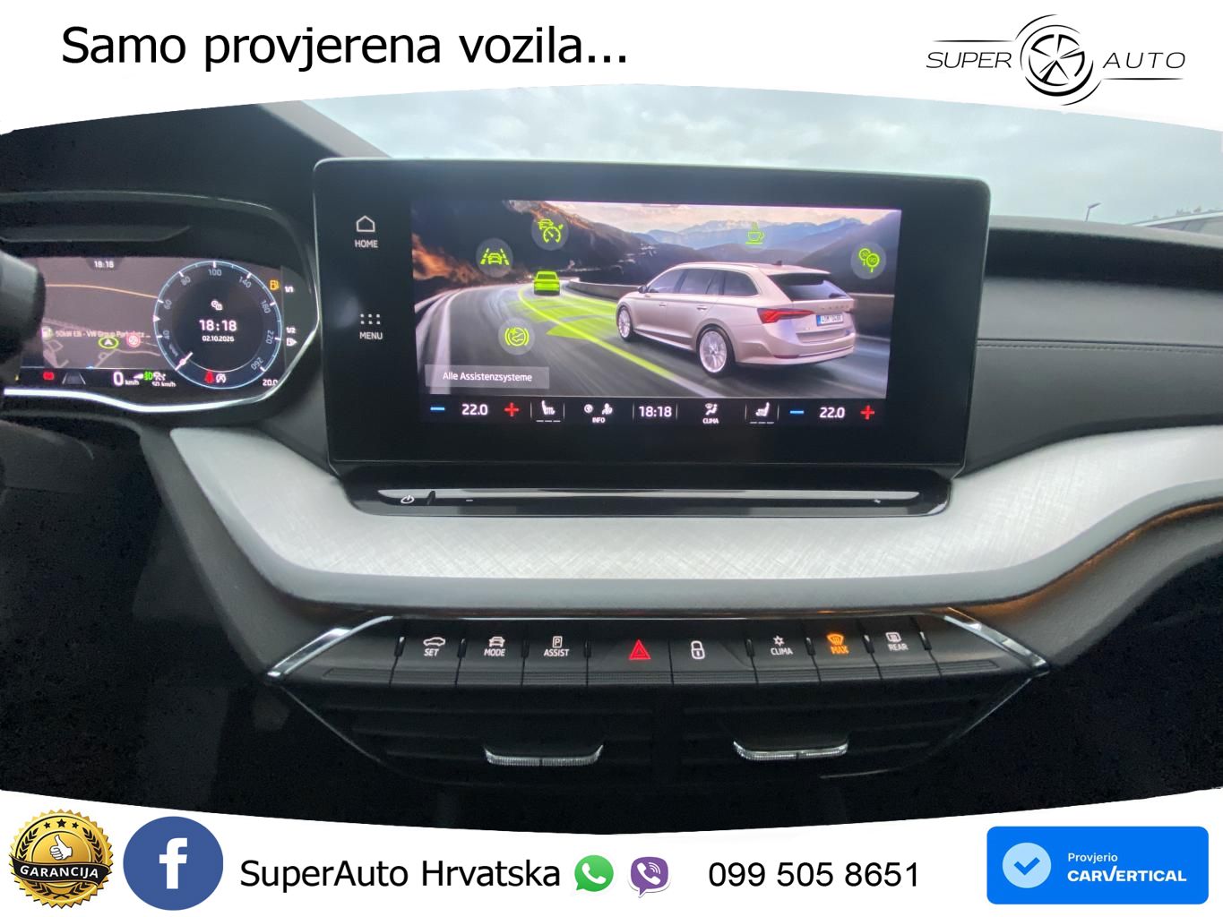 Škoda Octavia Combi 2.0 TDI (150 KS) LED+GR SJED+ACC