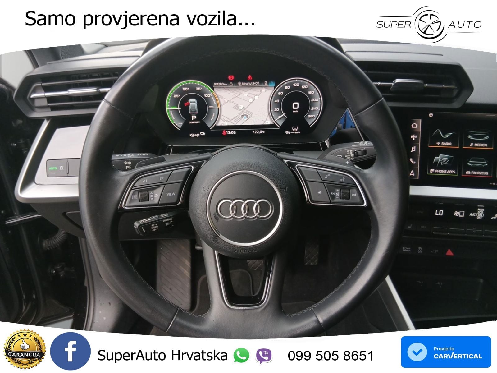 Audi A3 40 TFSIe (204 KS) S tronic LED+GR SJED+ACC