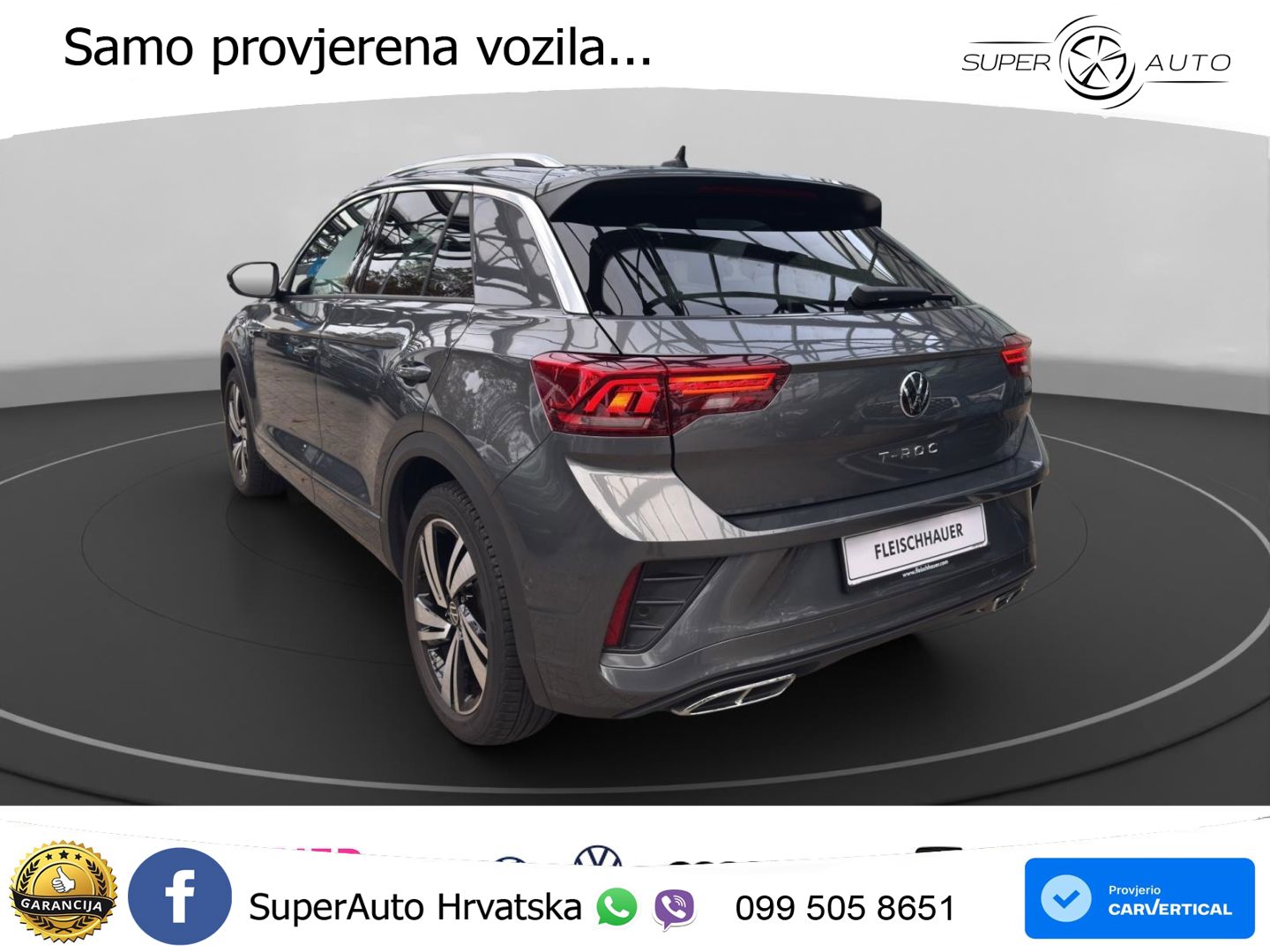 Volkswagen T-Roc 1.5 TSI (150 KS) DSG R-Line LED+GR SJED+ACC