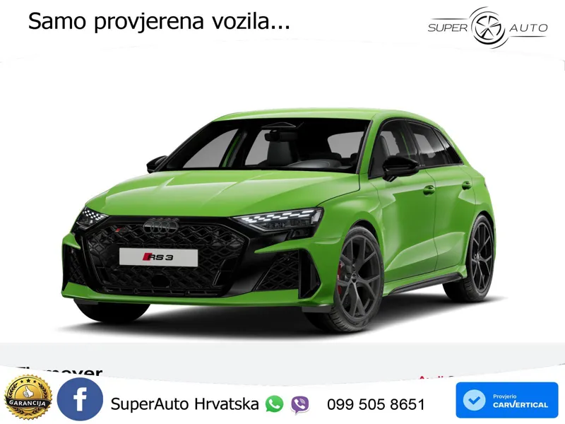 Audi RS3 Sportback 2.5 TFSI (400 KS) quattro S tronic LED+GR SJED+ACC