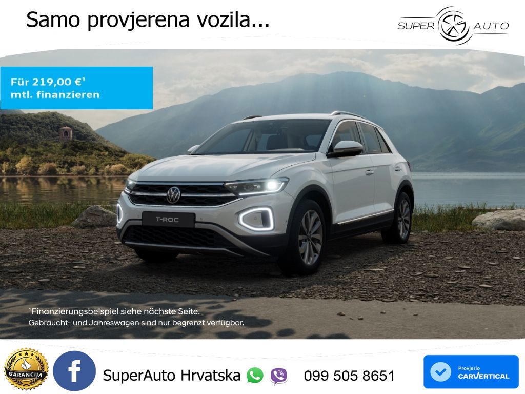 Volkswagen T-Roc 1.5 TSI (150 KS) DSG LED+GR SJED+ACC