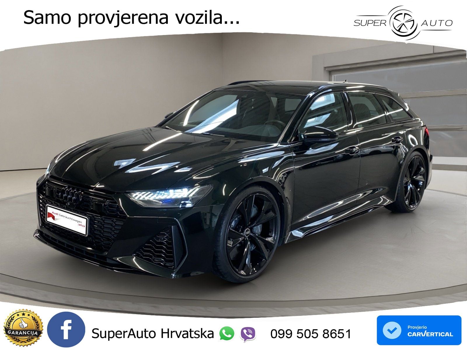 Audi RS6 Avant 4.0 TFSI V8 (600 KS) quattro Tiptronic ZRAČNI+ACC+GR SJED+KAM+PANO
