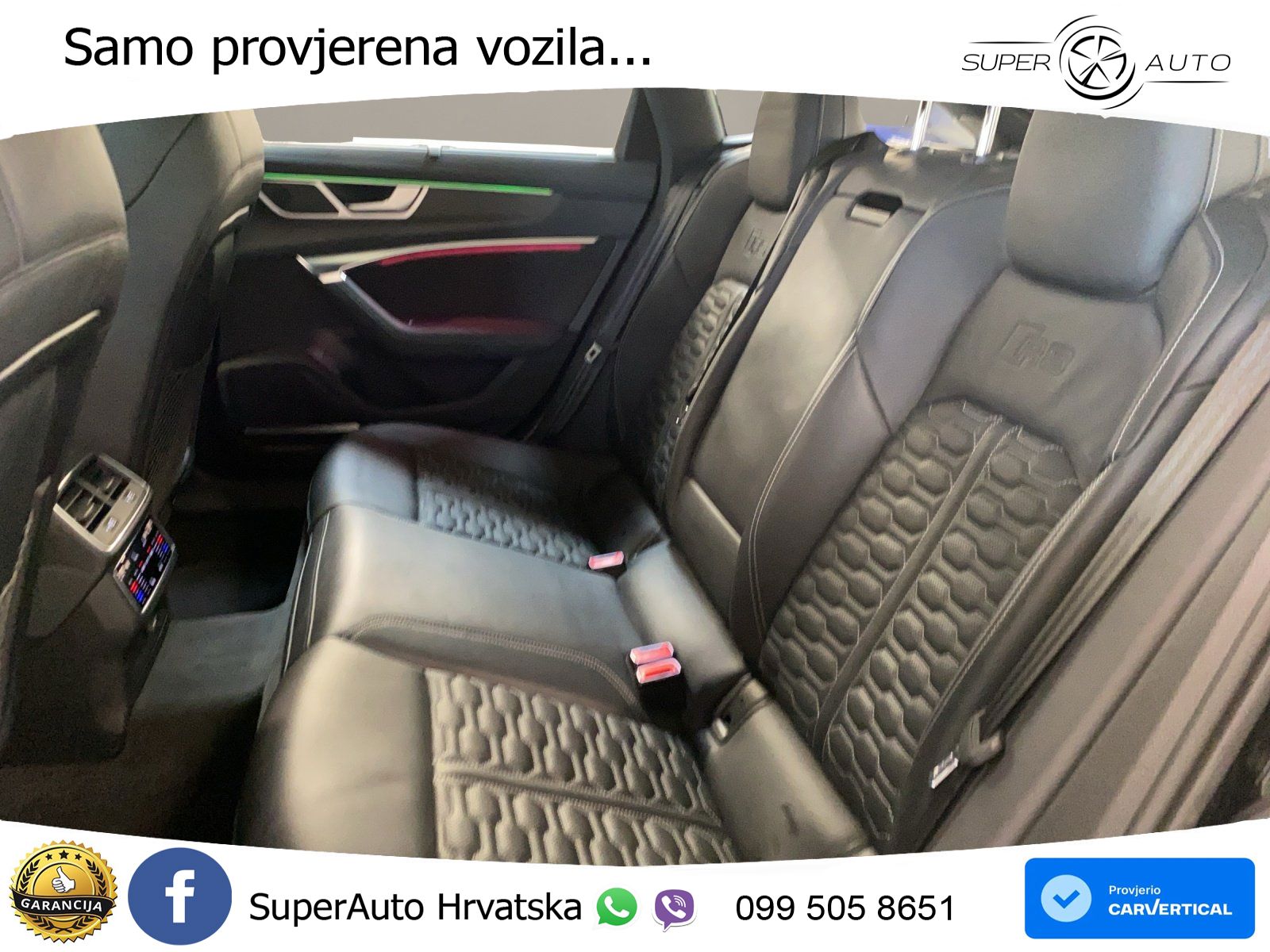 Audi RS6 Avant 4.0 TFSI V8 (600 KS) quattro Tiptronic ZRAČNI+ACC+GR SJED+KAM+PANO