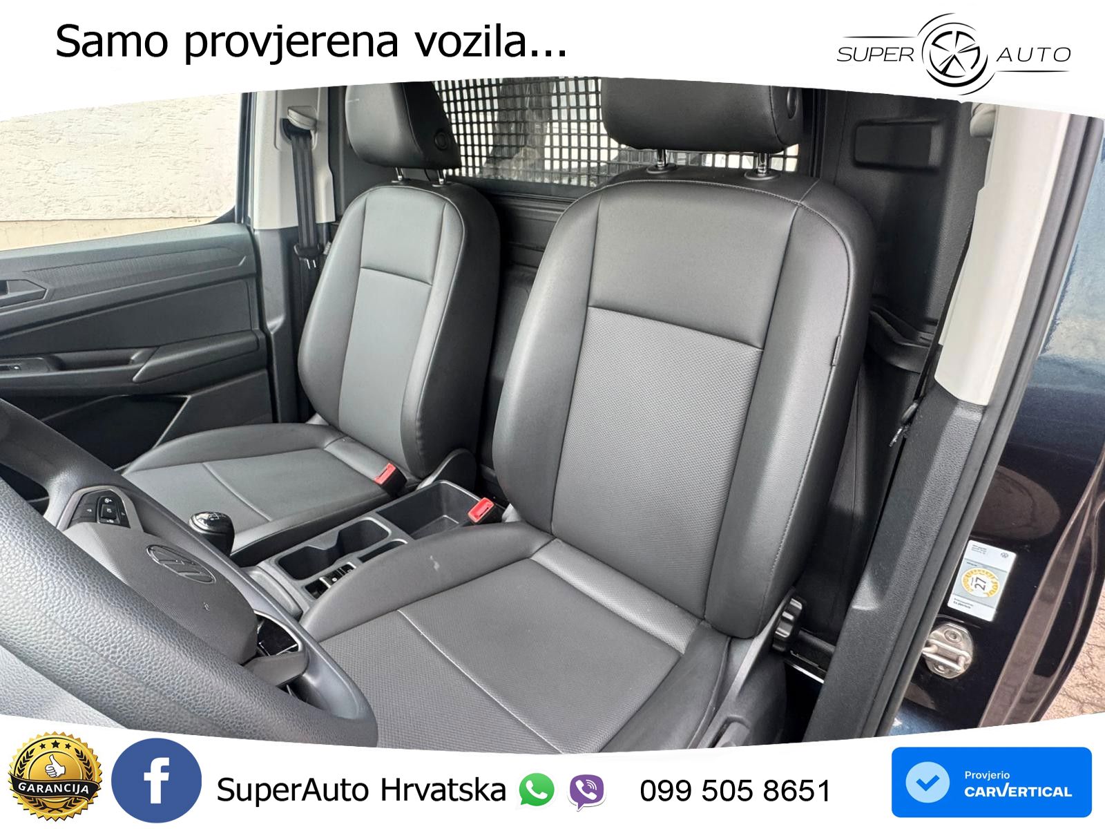 Volkswagen Caddy 2.0 TDI Cargo FENSTER LEDER PDC NAVI SHZ 102 KS