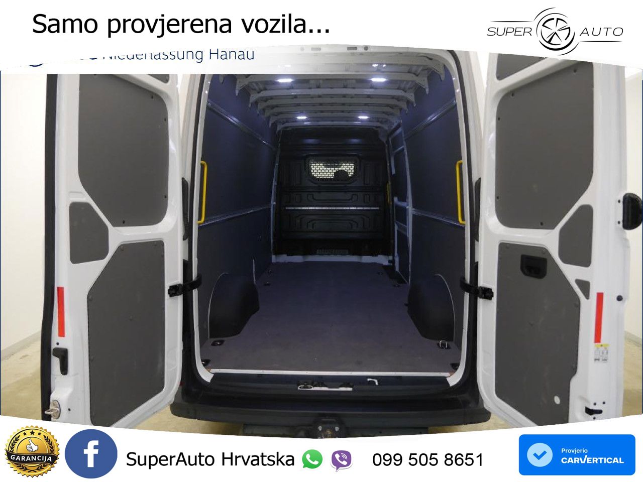 Volkswagen Crafter Kasten lang AHK Kamera Klima DAB Vorb. 177 KS