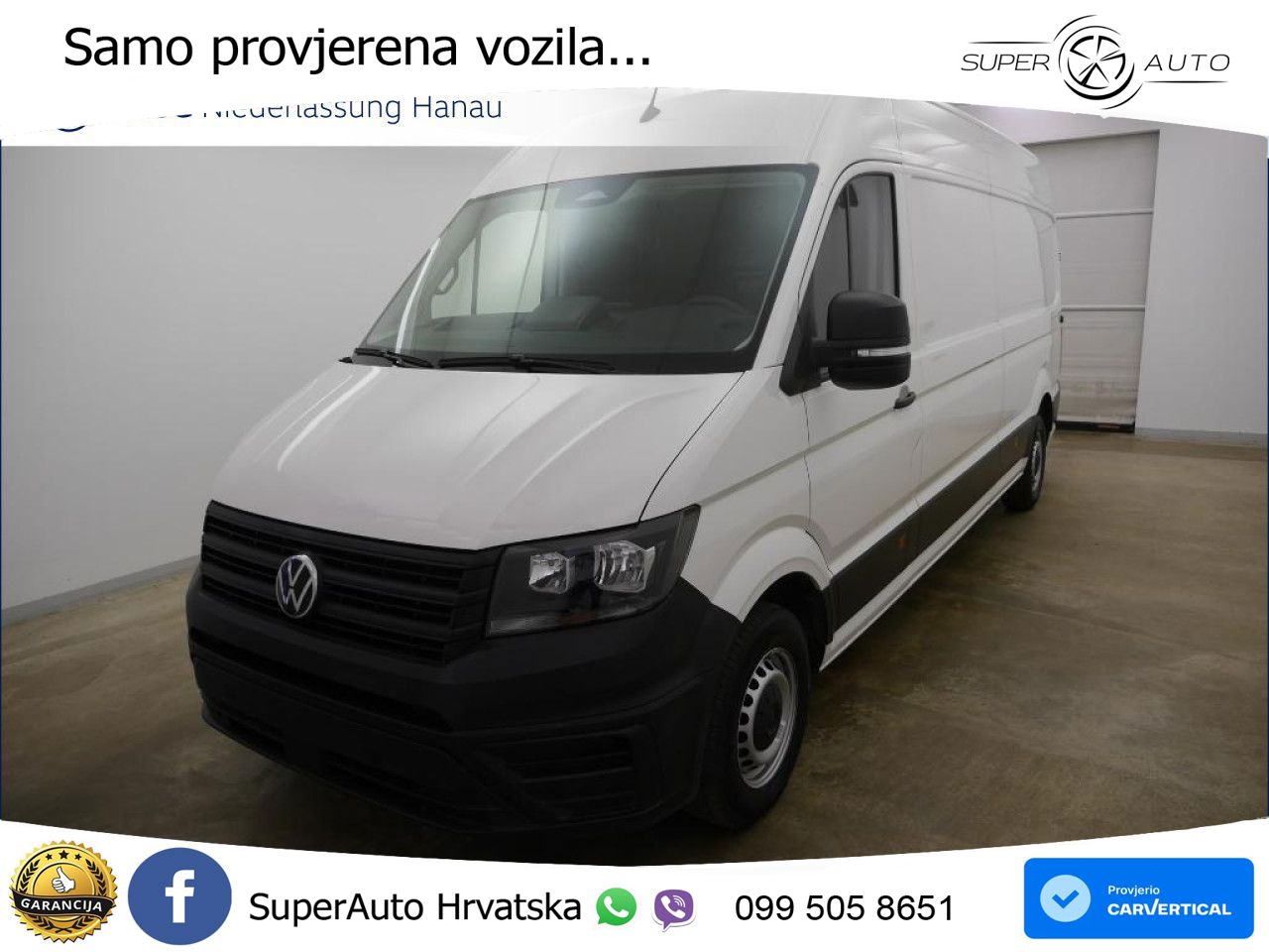 Volkswagen Crafter Kasten lang AHK Kamera Klima DAB Vorb. 177 KS