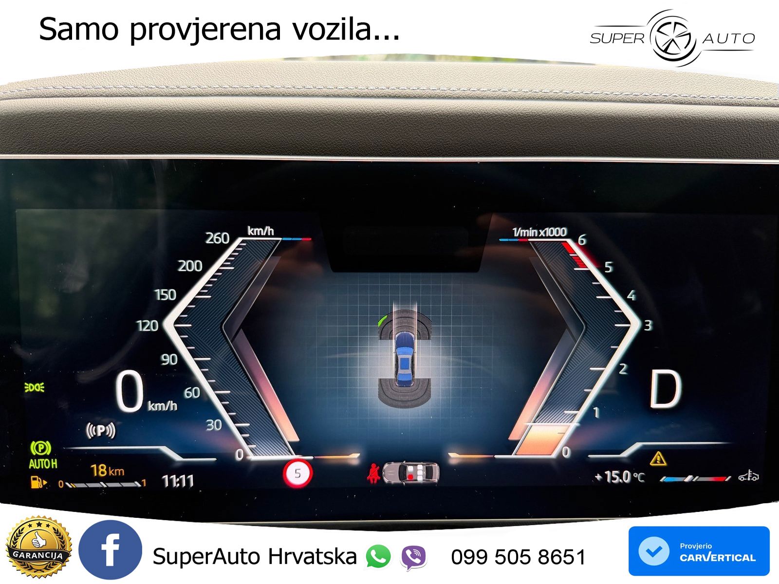 BMW 740d (299 KS) xDrive Steptronic M Sport ZRAČNI+ACC+GR SJED+KAM+PANO