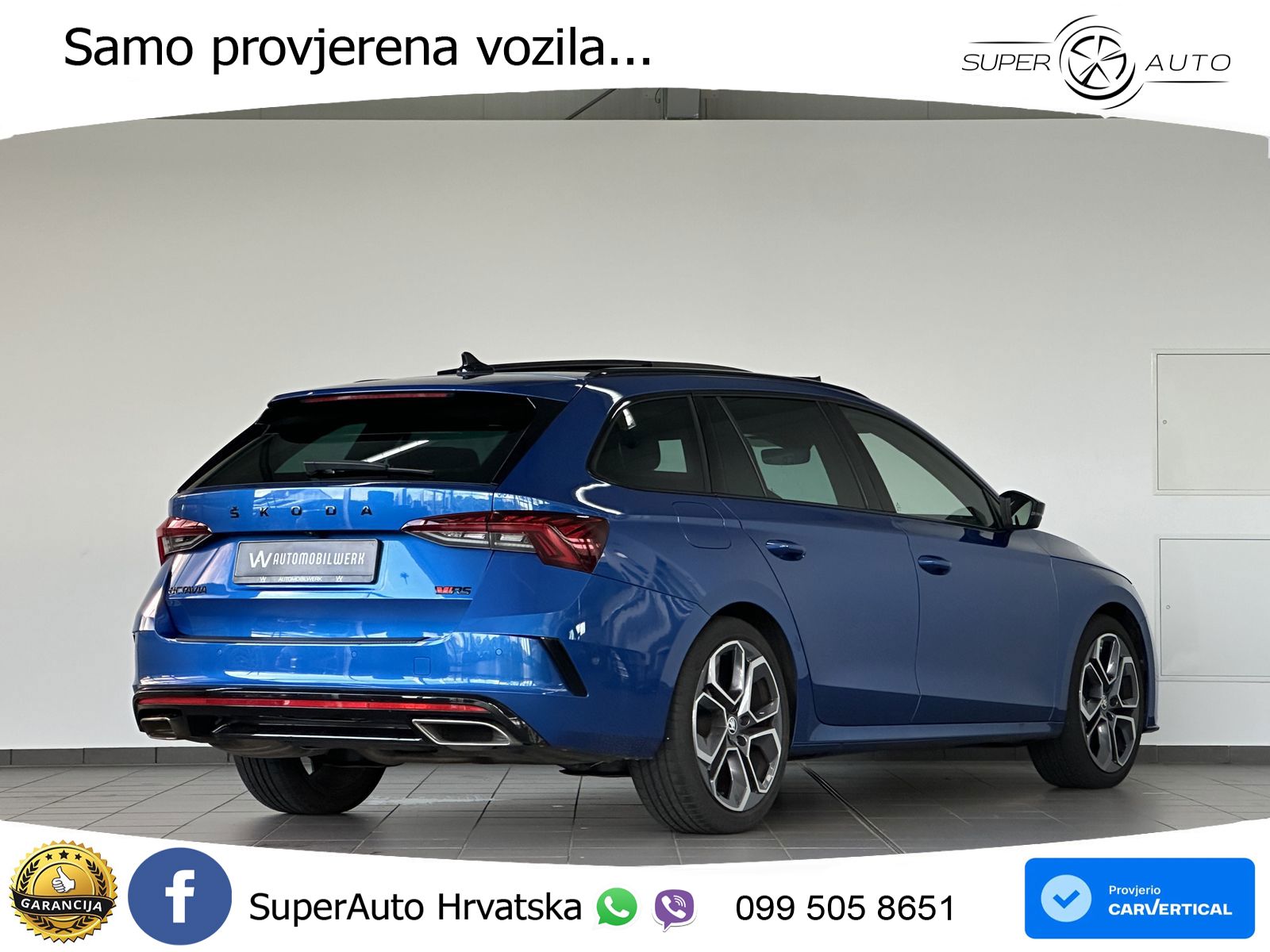 Škoda Octavia Combi RS 2.0 TDI (200 KS) 4x4 DSG MATRIX+GR SJED+KAM