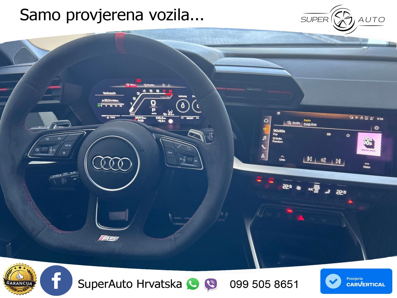 Audi RS3 Sportback 2.5 TFSI (400 KS) quattro S tronic MATRIX+GR SJED+KAM