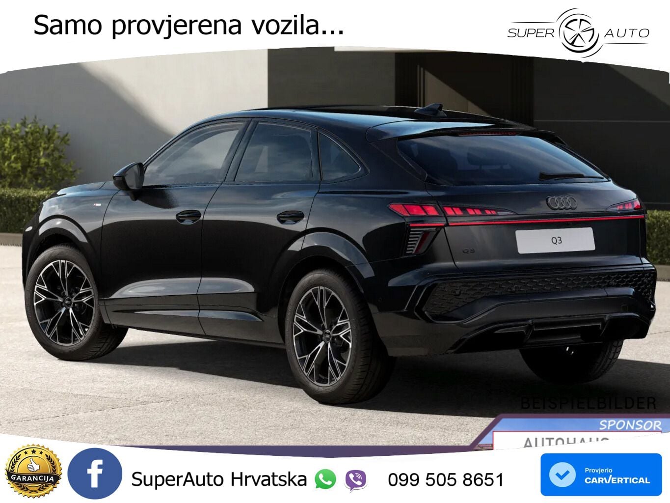 Audi Q3 Sportback 1.5 TFSI (150 KS) S tronic LED+GR SJED+ACC