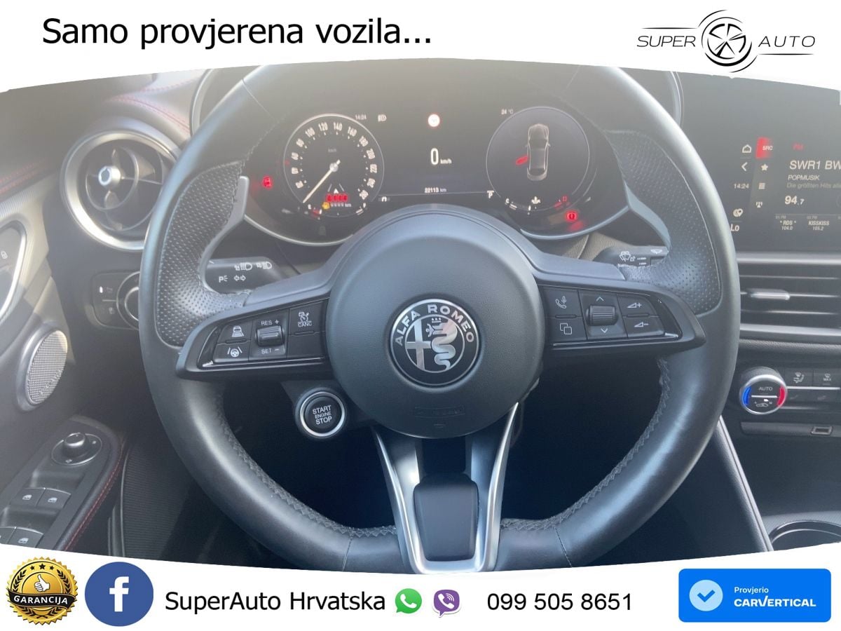 Alfa Romeo Giulia 2.0 Turbo (280 KS) Q4 Automatic LED+GR SJED+ACC