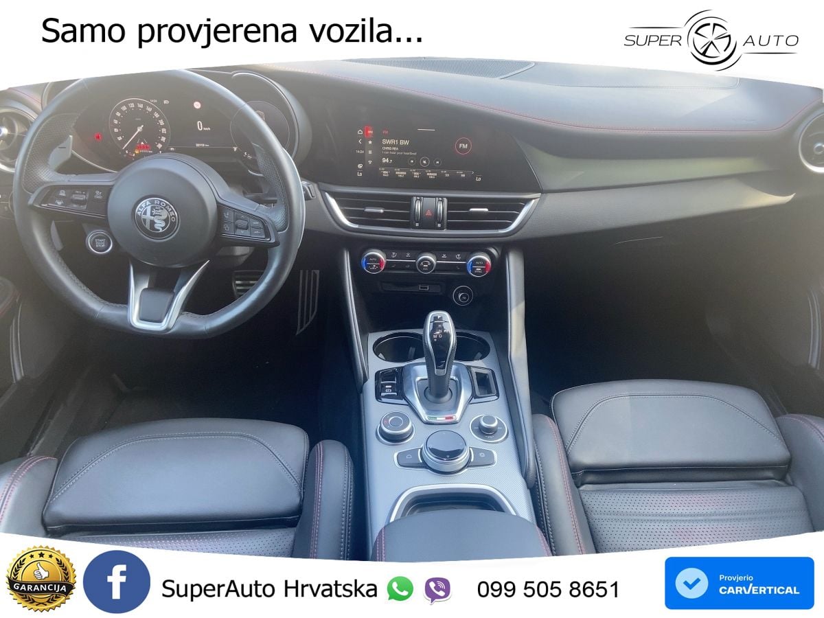 Alfa Romeo Giulia 2.0 Turbo (280 KS) Q4 Automatic LED+GR SJED+ACC