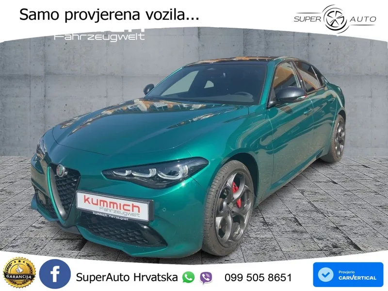 Alfa Romeo Giulia 2.0 Turbo (280 KS) Q4 Automatic LED+GR SJED+ACC